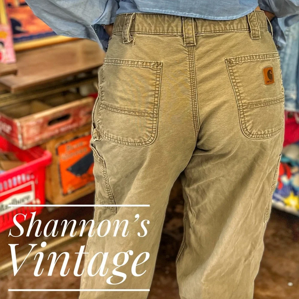 Carhartt perfectly destroyed sz 36 x 36 carpenter pants A22